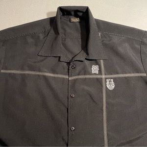 Vintage Steady Last Call Casual Tiki Button Up Size Large